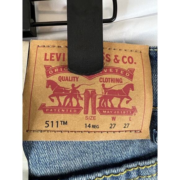 Levi’s 511 Women's Slim From Hip to Ankle Stretch Denim Blue Jeans 27x27 - Picture 3 of 4